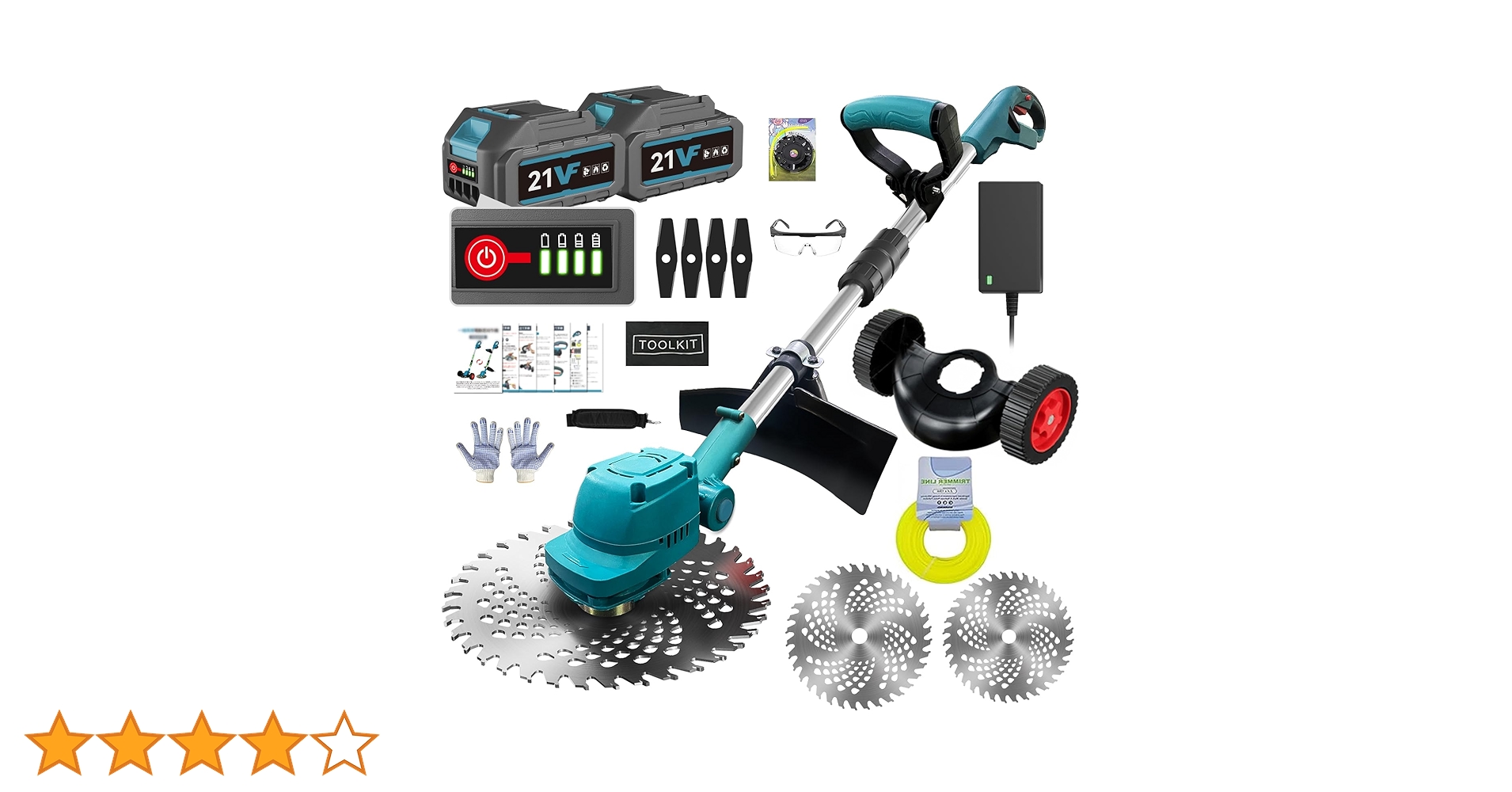 充電式草刈り機 2025年新登場 刈刃径255mm 高さ5段調節 コードレス Amazon | 充電式草刈り機【2025年強化版・海洋造園会社の熊本氏監修